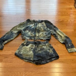 Dance & Marvel hoodie and short set size small